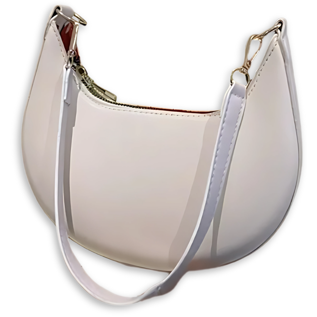 Sac demi-lune blanc — Bélarice Polaris