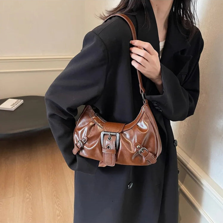 sac porté épaule marron — Belarice Soline