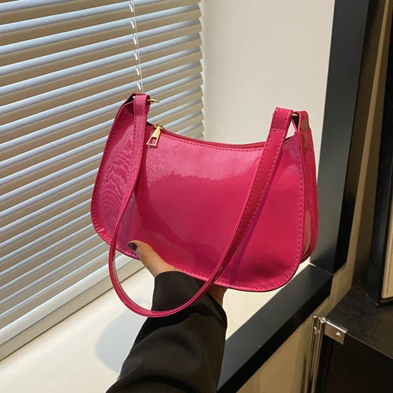 sac demi-lune rose — Belarice Coquette