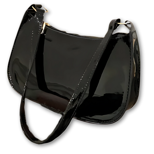 sac demi-lune noir — Belarice Minuit
