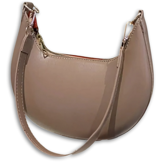 Sac demi-lune beige — Bélarice Amande