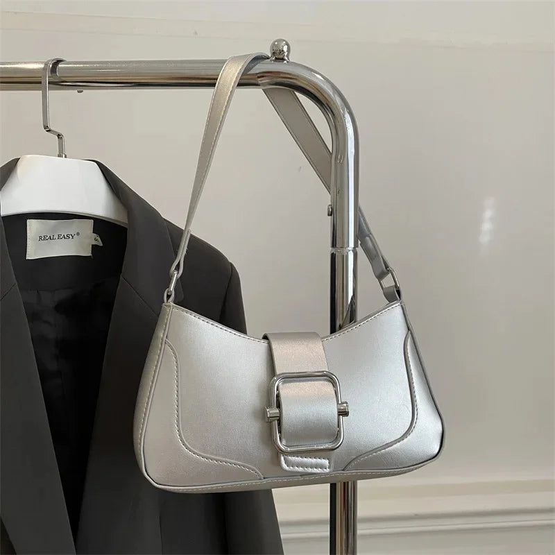 Sac porté épaule argent — Belarice Chrome