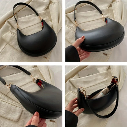 Sac demi-lune noir — Bélarice Zénith