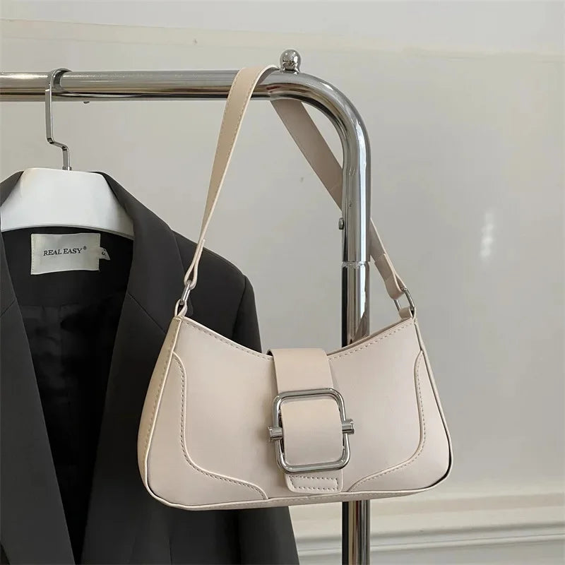 Sac porté épaule beige clair — Belarice Nacre