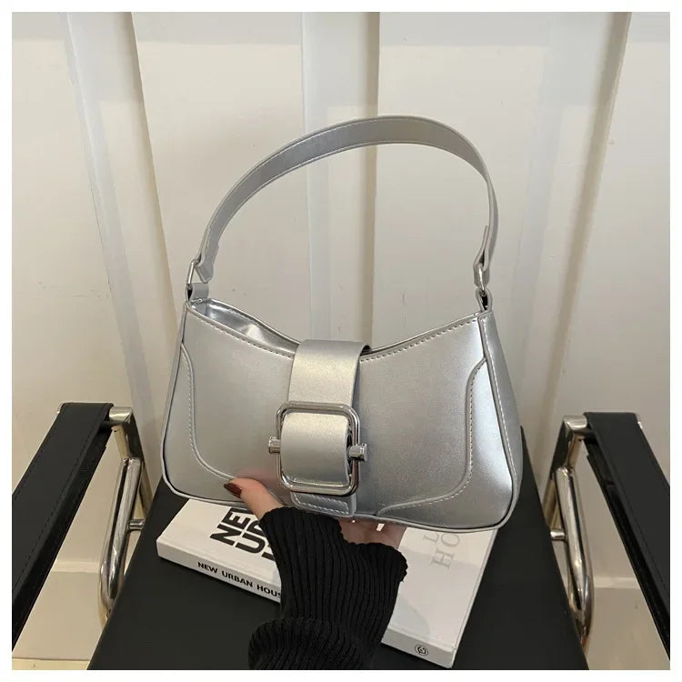 Sac porté épaule argent — Belarice Chrome