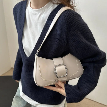 Sac porté épaule beige clair — Belarice Nacre