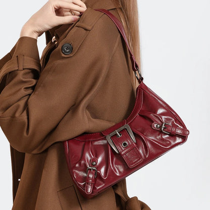 sac porté épaule bordeaux — Belarice Garance