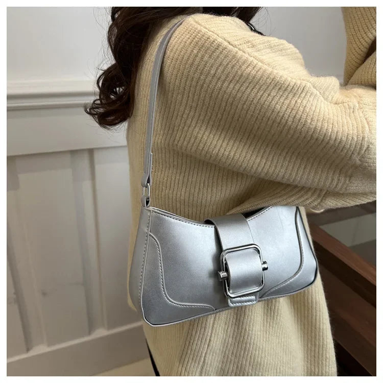 Sac porté épaule argent — Belarice Chrome