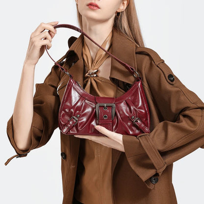 sac porté épaule bordeaux — Belarice Garance
