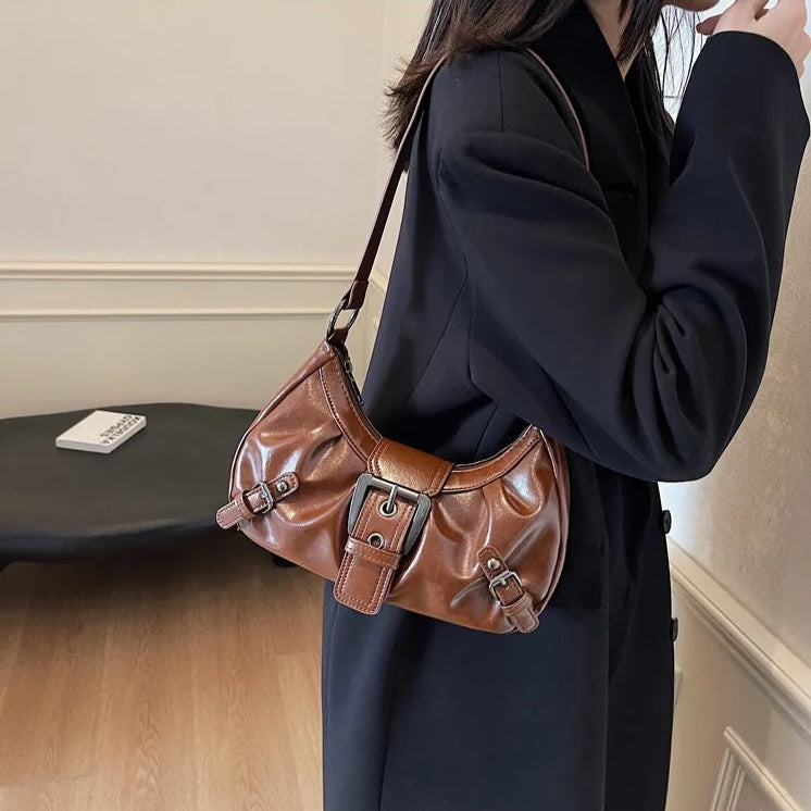 sac porté épaule marron — Belarice Soline
