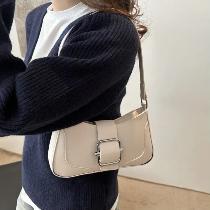 Sac porté épaule beige clair — Belarice Nacre