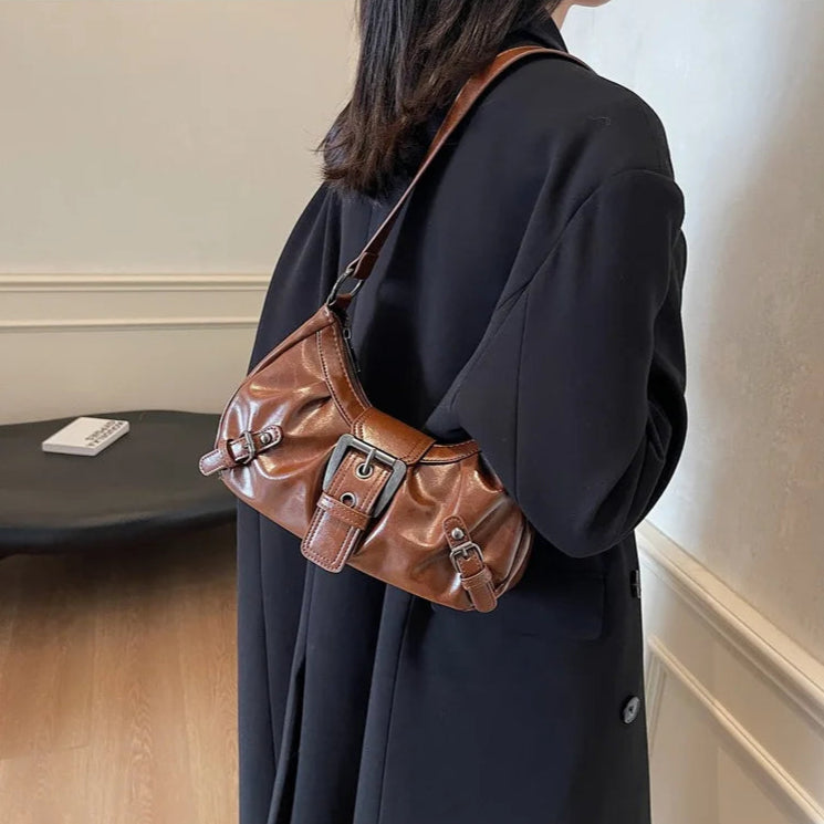 sac porté épaule marron — Belarice Soline