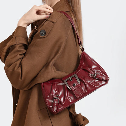 sac porté épaule bordeaux — Belarice Garance