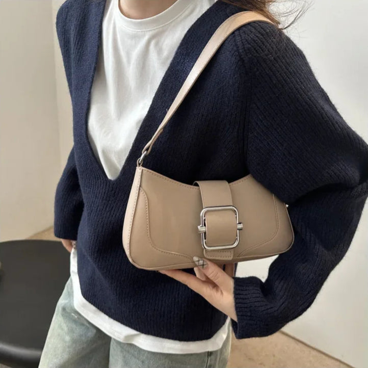 Sac porté épaule beige sable — Belarice Aria