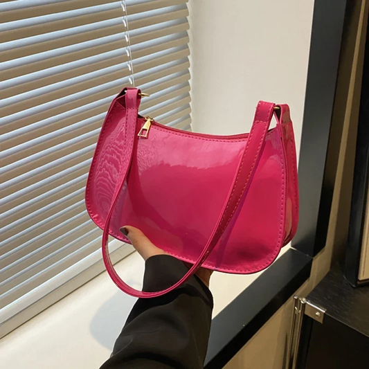 sac demi-lune rose — Belarice Coquette