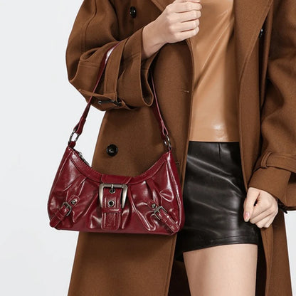 sac porté épaule bordeaux — Belarice Garance