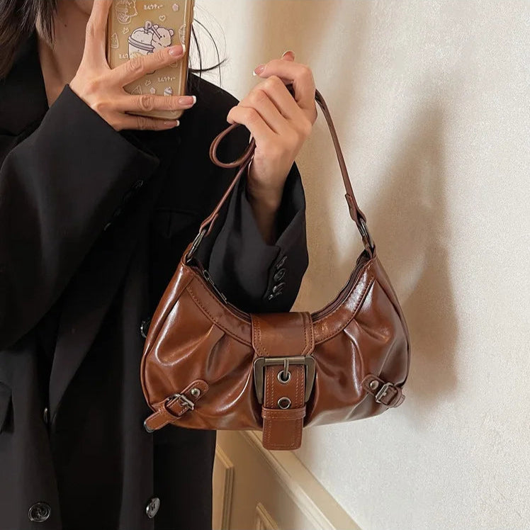 sac porté épaule marron — Belarice Soline