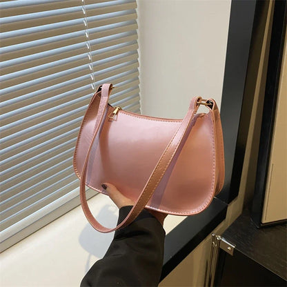 sac demi-lune rose clair — Belarice Dragée