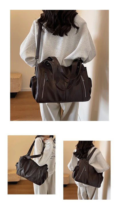 Sac porté épaule marron foncé — Bélarice Ombre
